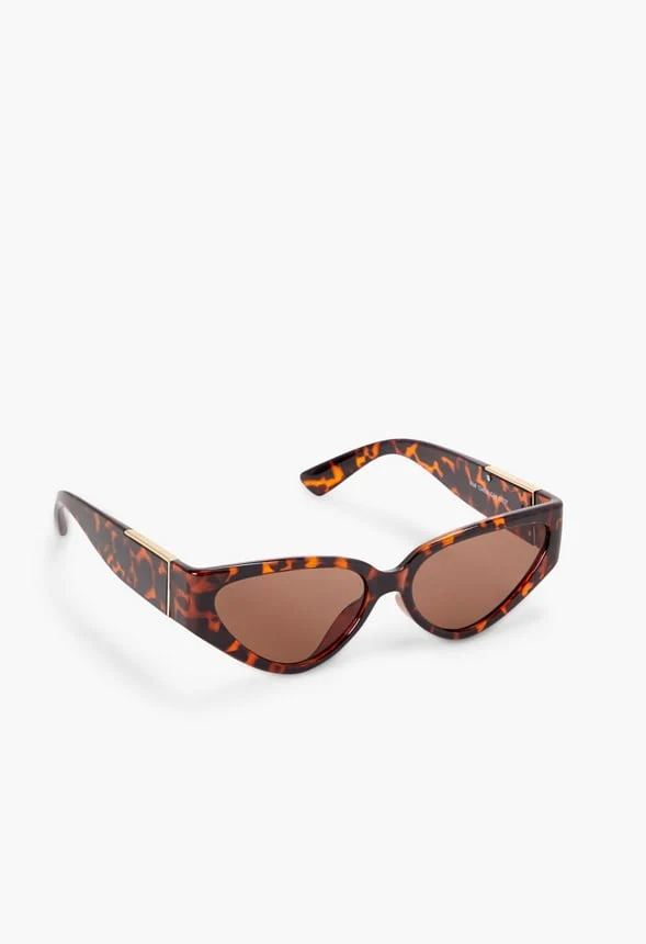 Curved Cat-Eye Sunglasses - Image 2