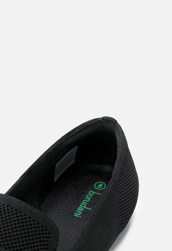 Cushioned Square Toe Knit Loafer - Image 3