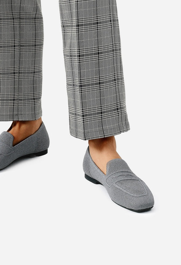 Cushioned Square Toe Knit Loafer - Image 2
