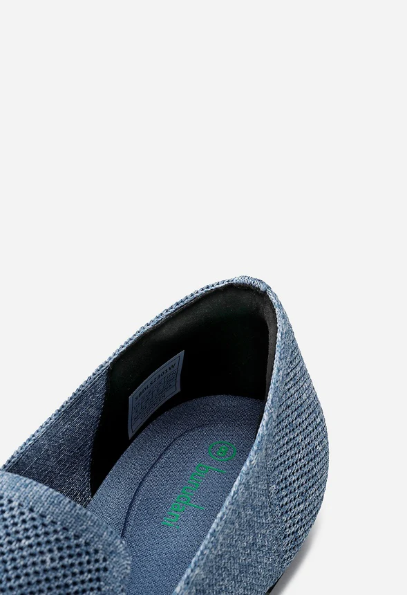 Cushioned Square Toe Knit Loafer - Image 3