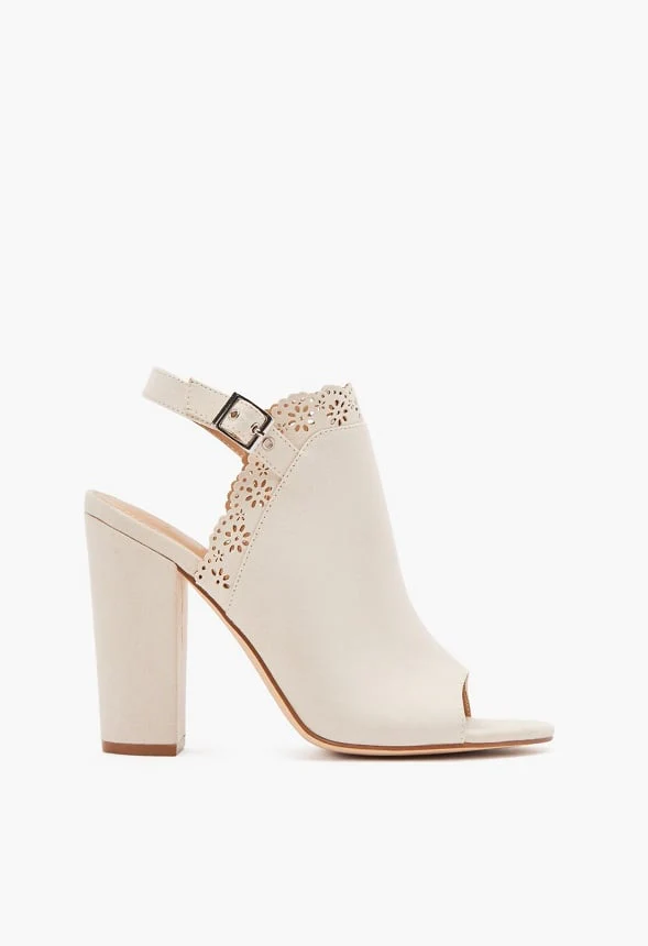 Daisy Eyelet Heeled Sandal - Image 2