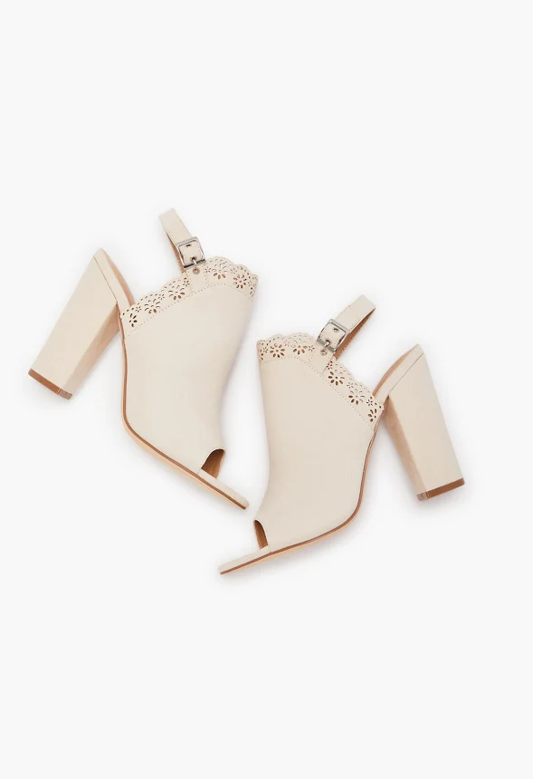 Daisy Eyelet Heeled Sandal - Image 6