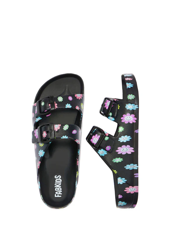 Daisy Rubber Buckle Slide Sandal - Image 2