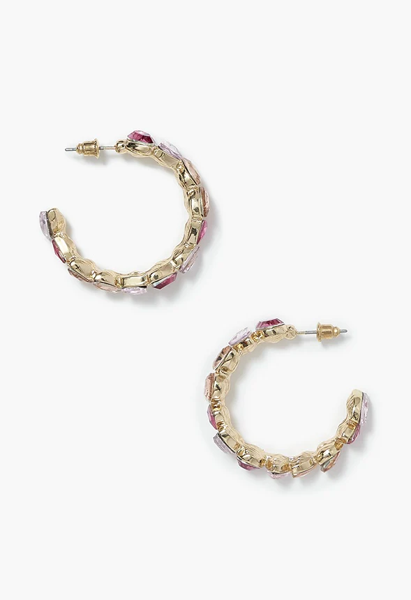 Dalia Pastel Hoop Earrings - Image 2