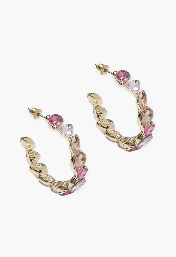 Dalia Pastel Hoop Earrings - Image 3