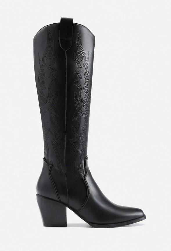 Dallas Embroidered Western Cowboy Knee High Boot - Image 3