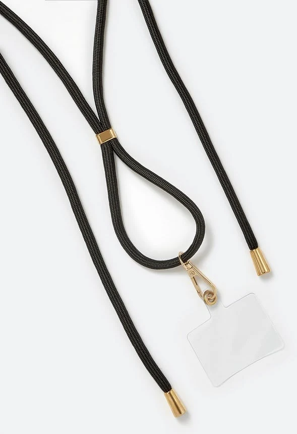 Dana Black Cross Body Phone Lanyard - Image 2