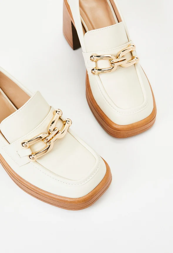 Daria Block Heeled Loafer Pump - Image 7