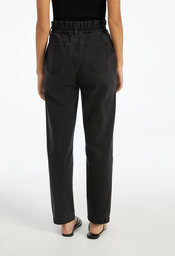 Davi High-Waisted Paperbag Jeans - Image 2