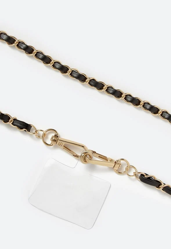 Daya Woven Chain Cross Body Phone Lanyard - Image 2