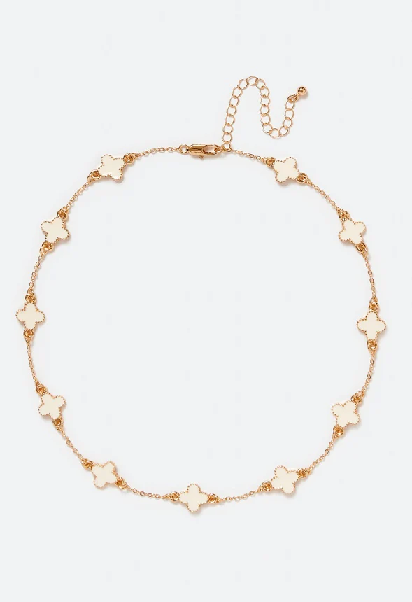 Dee Enamel Clover Allway Necklace - Image 2