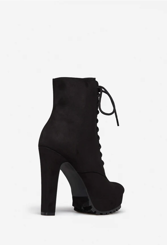 Delia Lace Up Bootie - Image 4