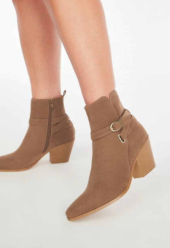 Della Block Heeled Bootie - Image 2