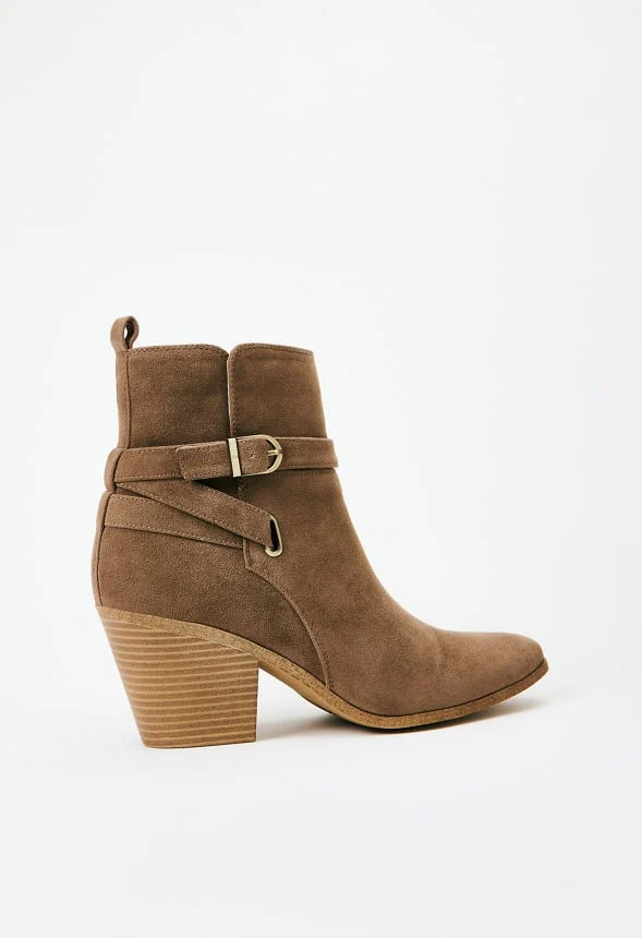 Della Block Heeled Bootie - Image 4