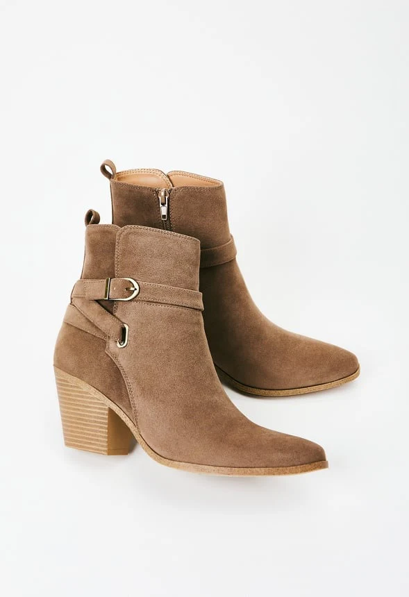 Della Block Heeled Bootie - Image 5