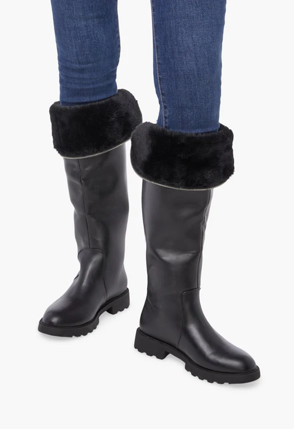 Demi Faux Fur Lined Fold-Over Boot - Image 3