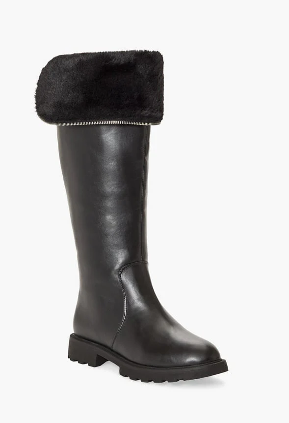 Demi Faux Fur Lined Fold-Over Boot - Image 6