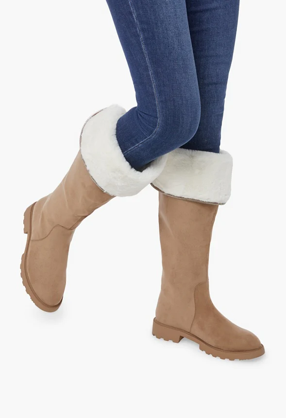 Demi Faux Fur Lined Fold-Over Boot - Image 5