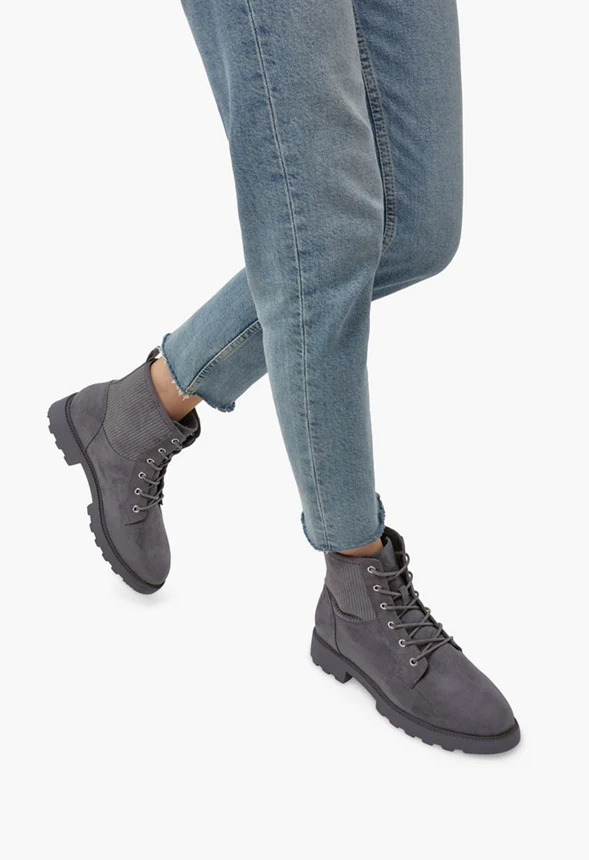 Demi Knit Lug Sole Combat Boot - Image 2