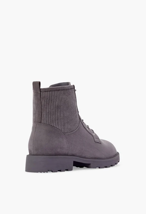 Demi Knit Lug Sole Combat Boot - Image 3