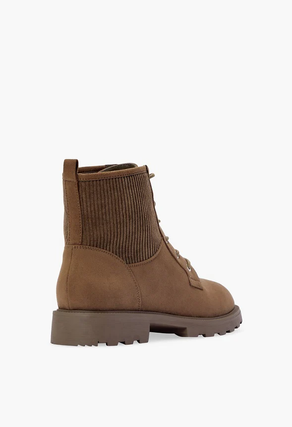 Demi Knit Lug Sole Combat Boot - Image 3