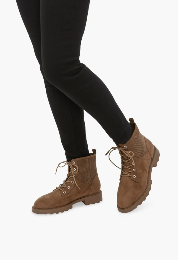 Demi Knit Lug Sole Combat Boot - Image 5