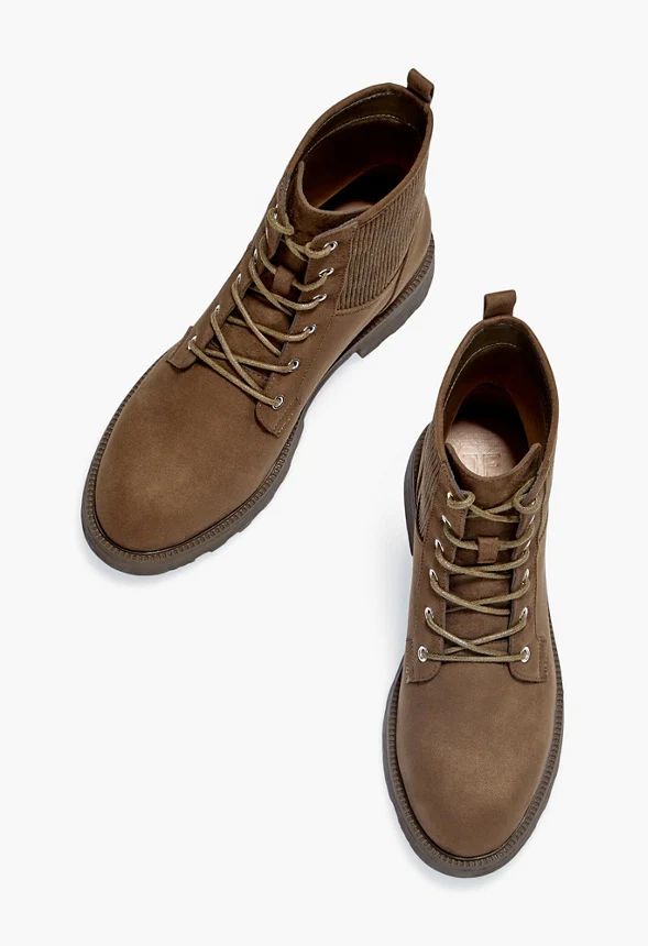 Demi Knit Lug Sole Combat Boot - Image 6