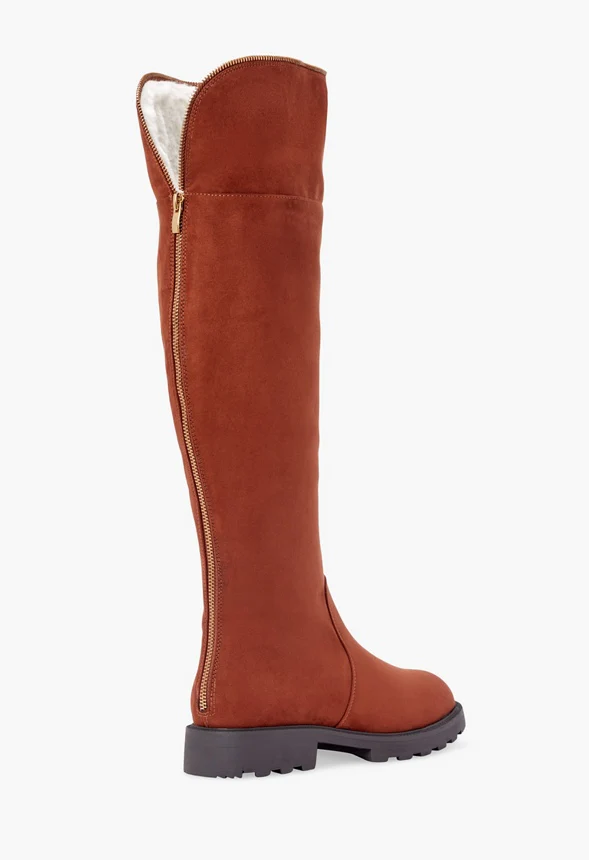 Demi Faux Fur Lined Fold-Over Boot - Image 3