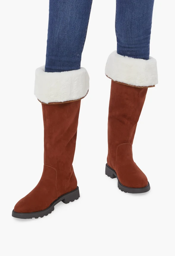 Demi Faux Fur Lined Fold-Over Boot - Image 5