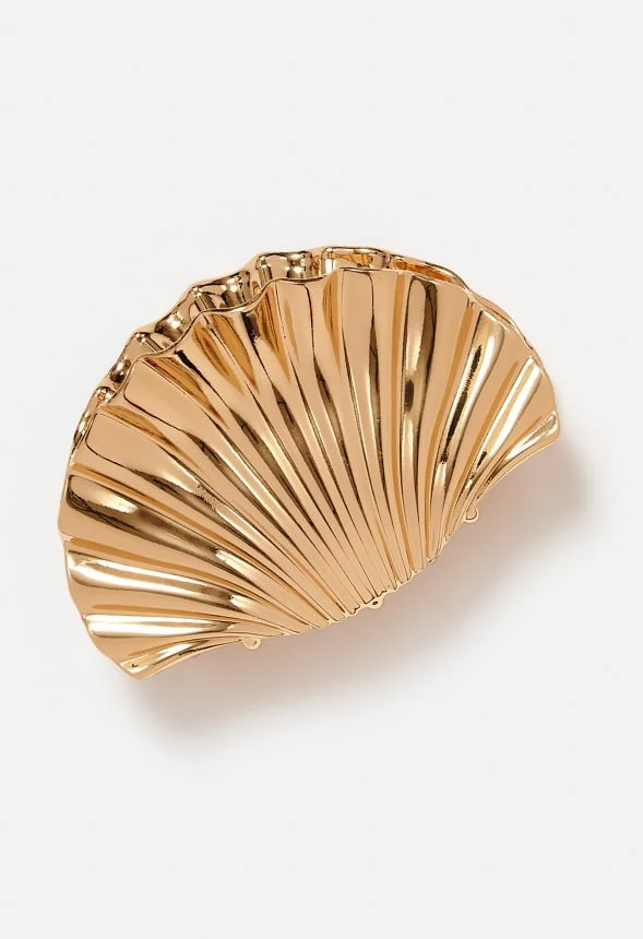 Demi Smooth Metal Shell Hair Claw - Image 4