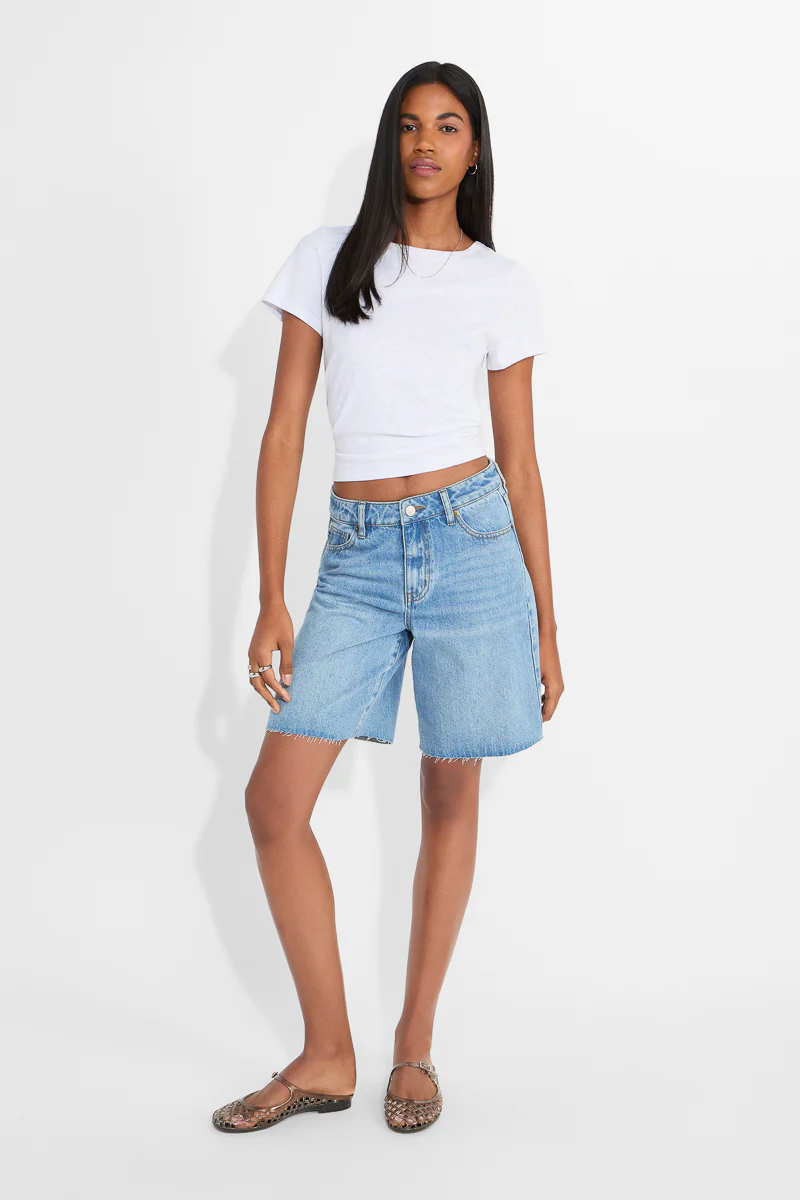 Denim Bermuda Shorts - Image 2