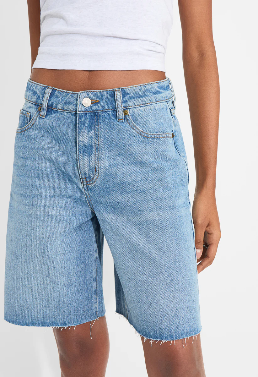 Denim Bermuda Shorts - Image 3