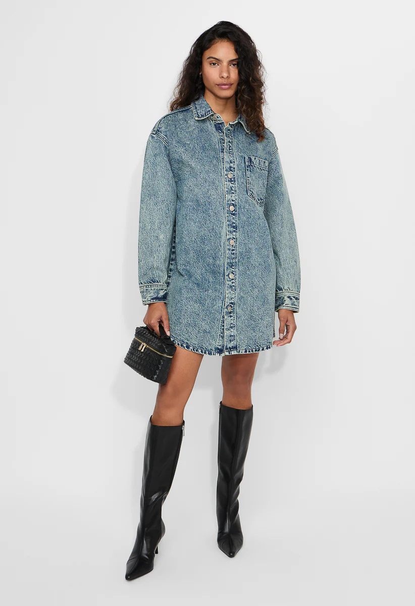 Denim Boyfriend Shirtdress