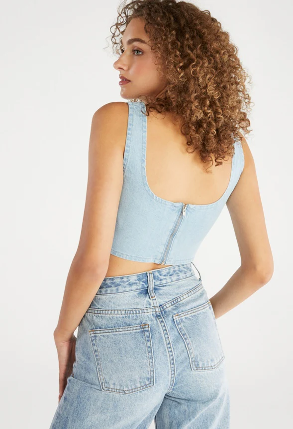 Denim Bustier - Image 2