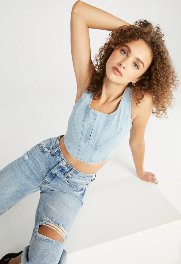 Denim Bustier - Image 3