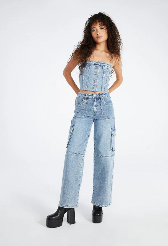Denim Bustier - Image 4