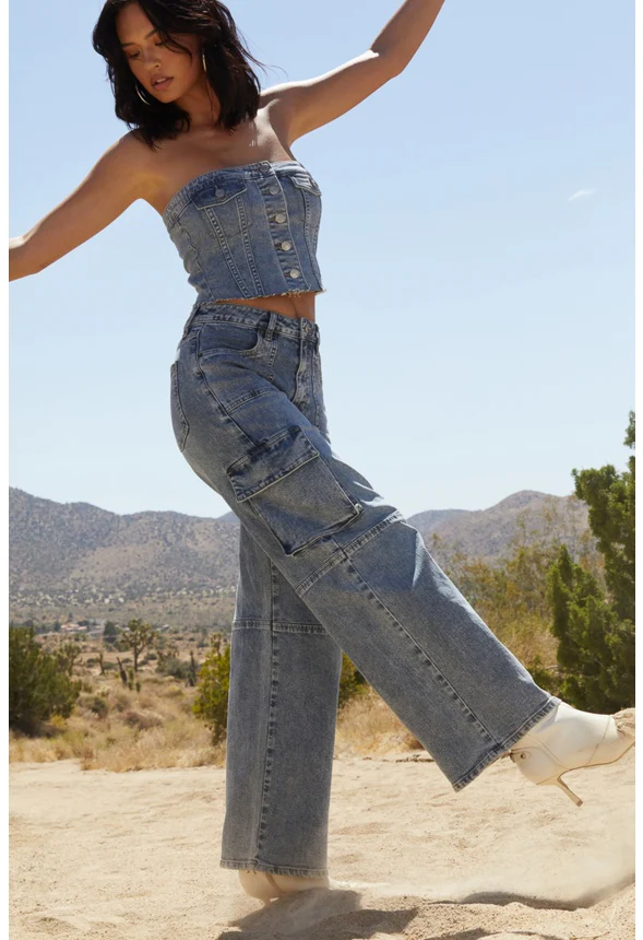 Denim Bustier - Image 6