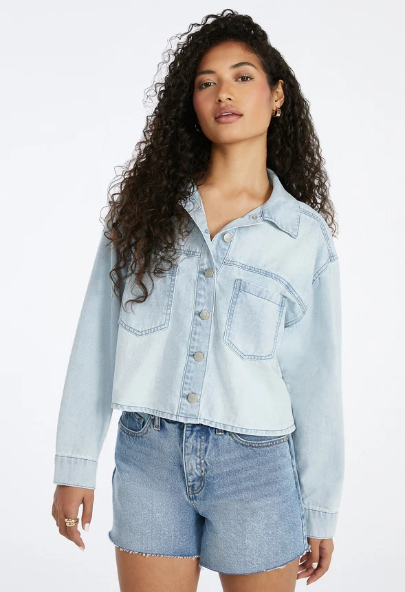 Denim Button Down Shirt - Image 3