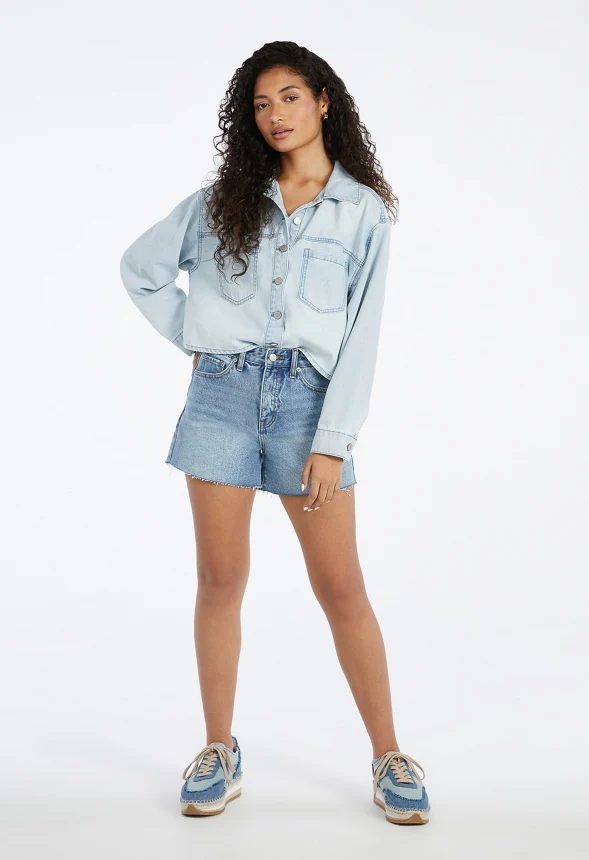 Denim Button Down Shirt - Image 4