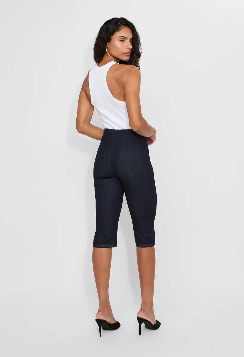 Denim Capri Trousers - Image 3