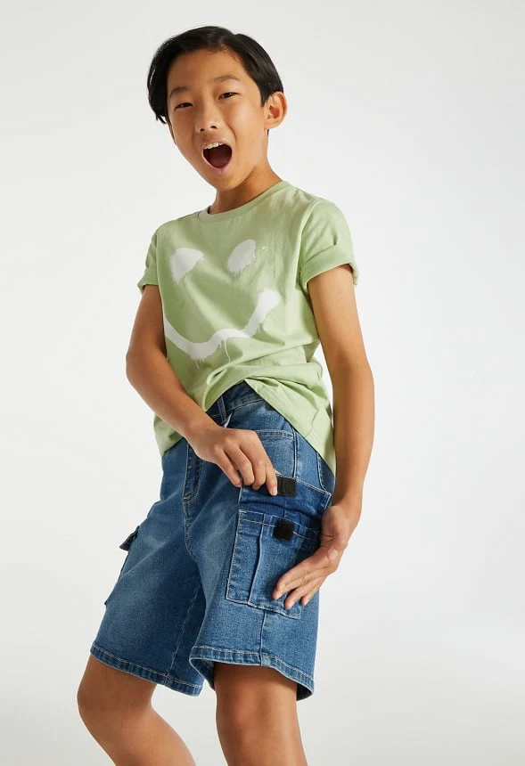 Denim Cargo Short - Image 3