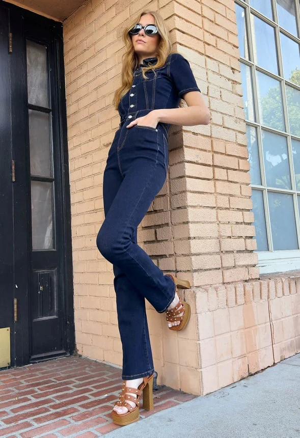 Denim Jumpsuit - Image 7