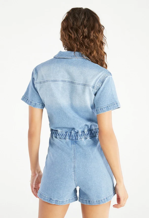 Denim Romper - Image 2