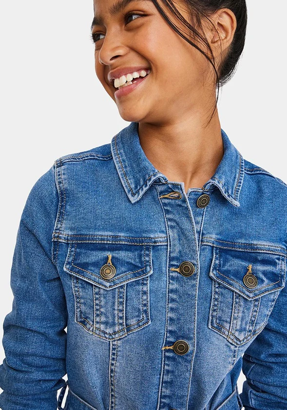 Denim Shirt Dress - Image 2