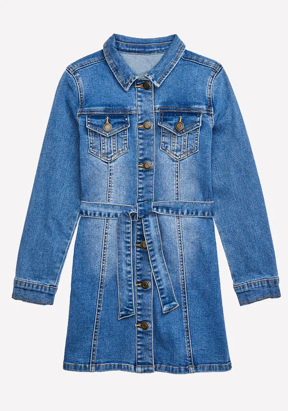 Denim Shirt Dress - Image 3