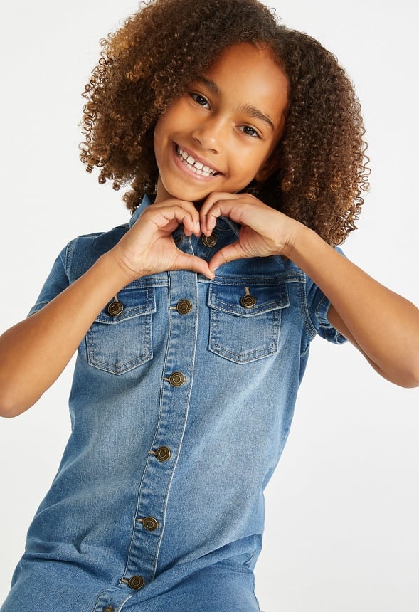 Denim Shirt Dress - Image 3