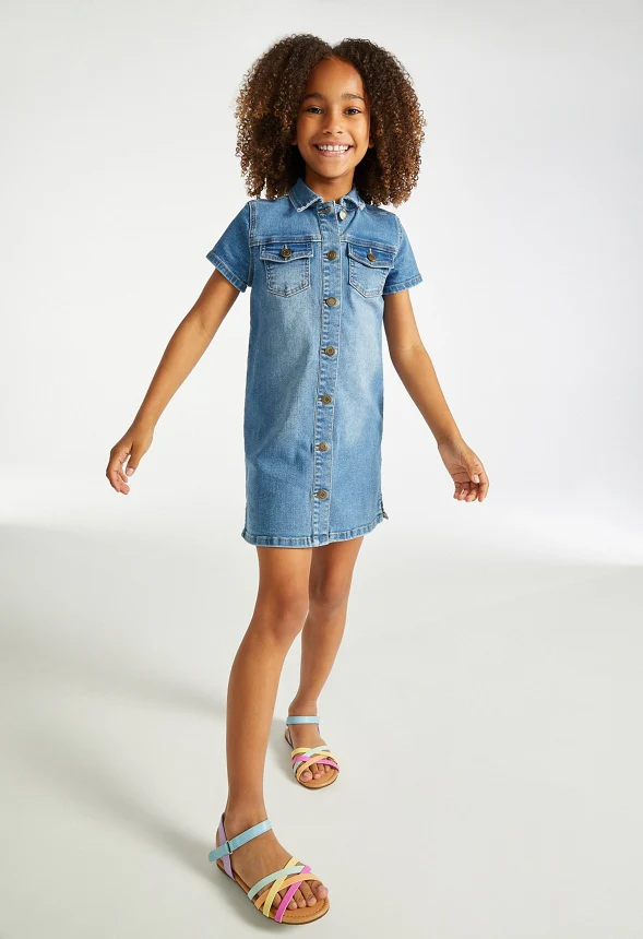 Denim Shirt Dress - Image 4