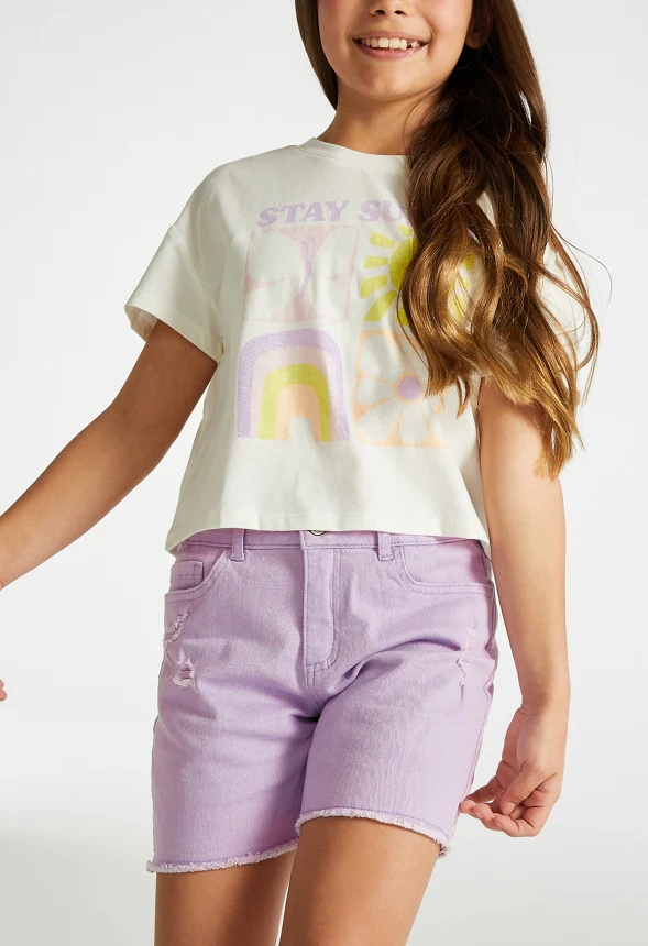 Destructed Denim Shorts - Image 3