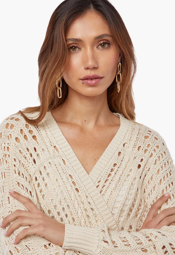 Diamond Stitch Cardigan - Image 4