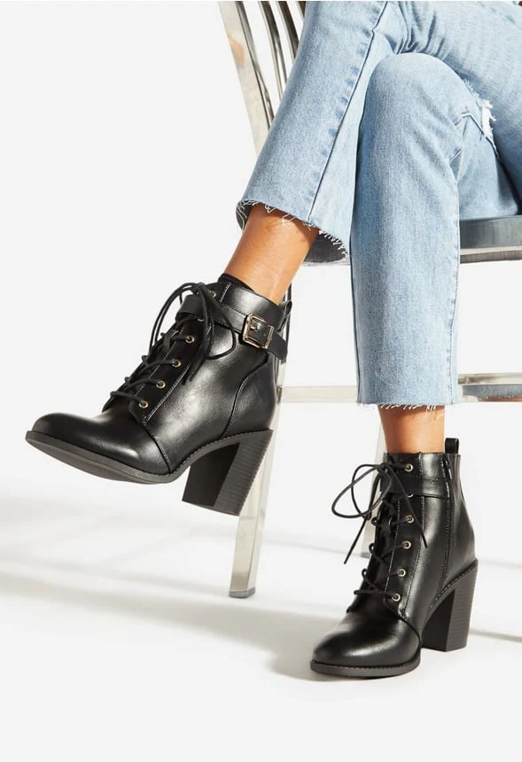 Dilly Block Heeled Bootie - Image 2